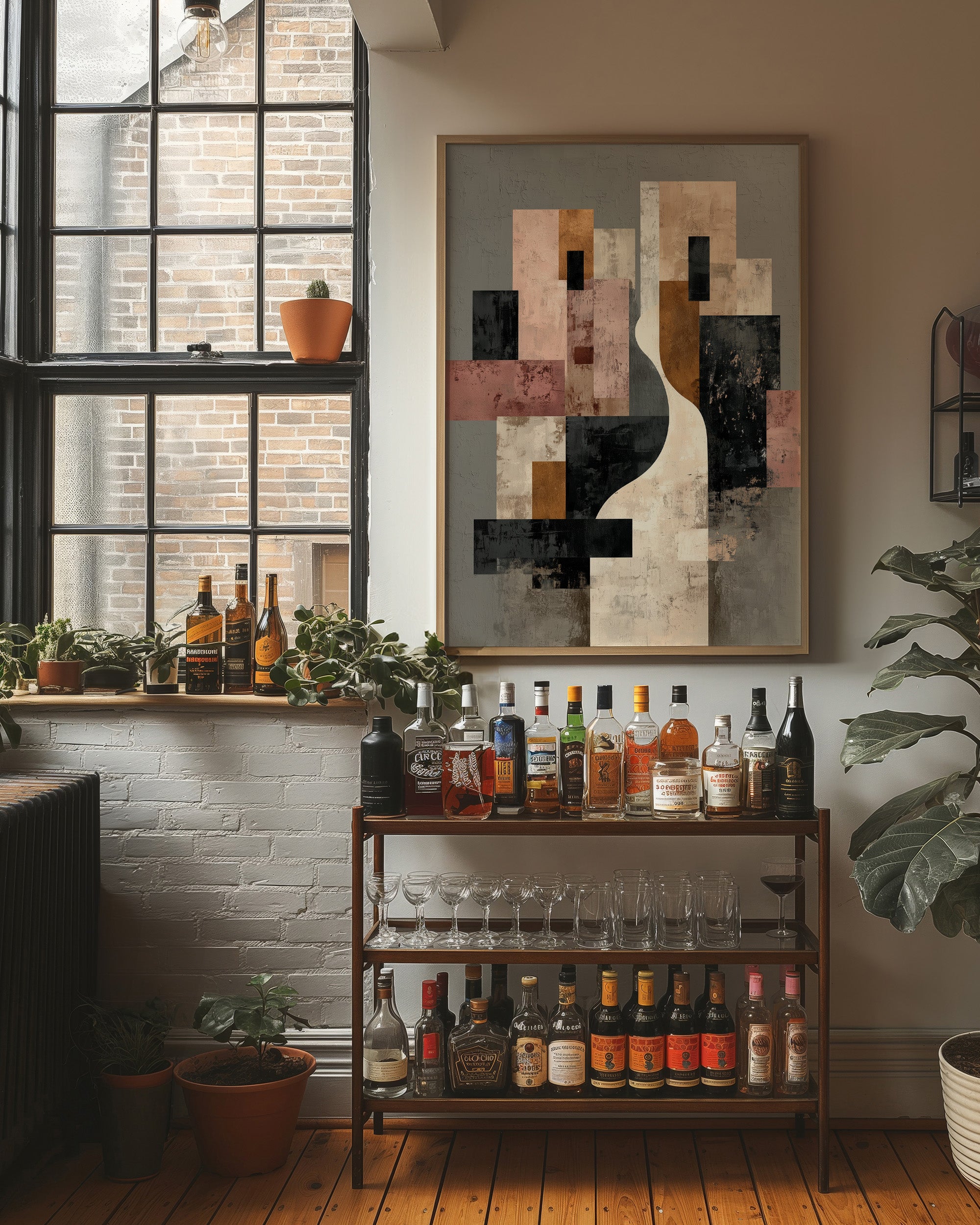 Modernist Forms Dance In Sunlight