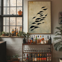 Birds Take Flight At Dawn