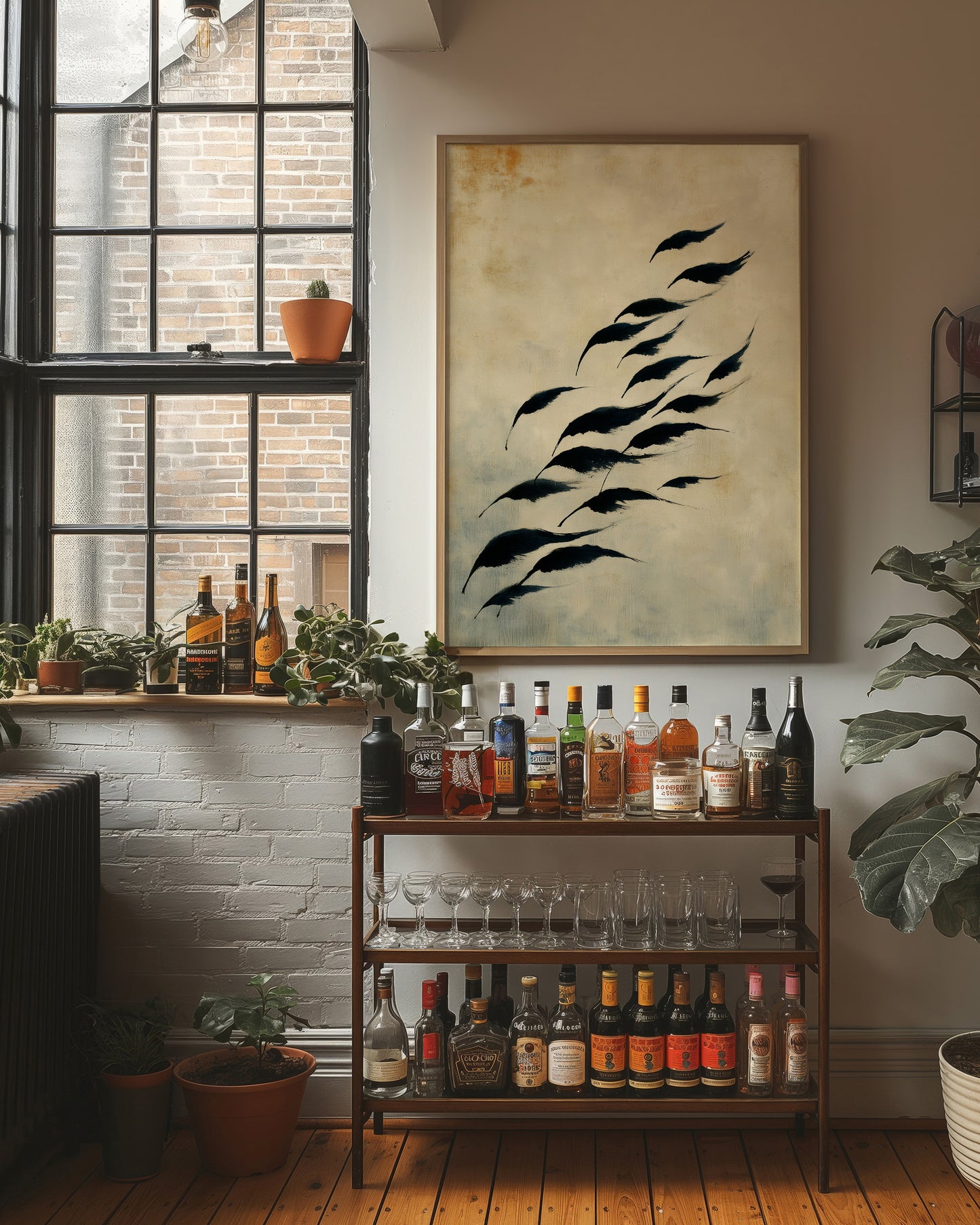 Birds Take Flight At Dawn