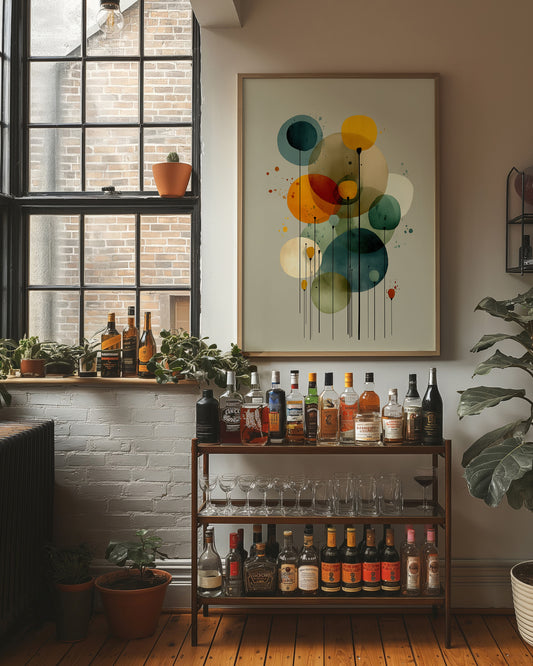 Floating Circles Dance In Light