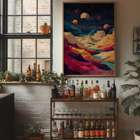 Celestial Peaks Dance With Planets
