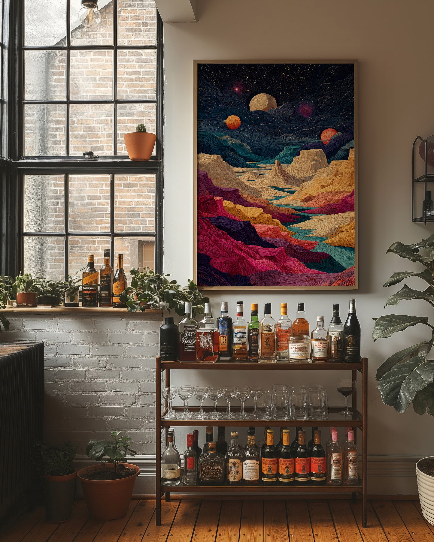 Celestial Peaks Dance With Planets