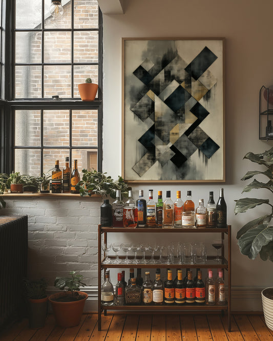 Geometric Shadows Dance At Dawn