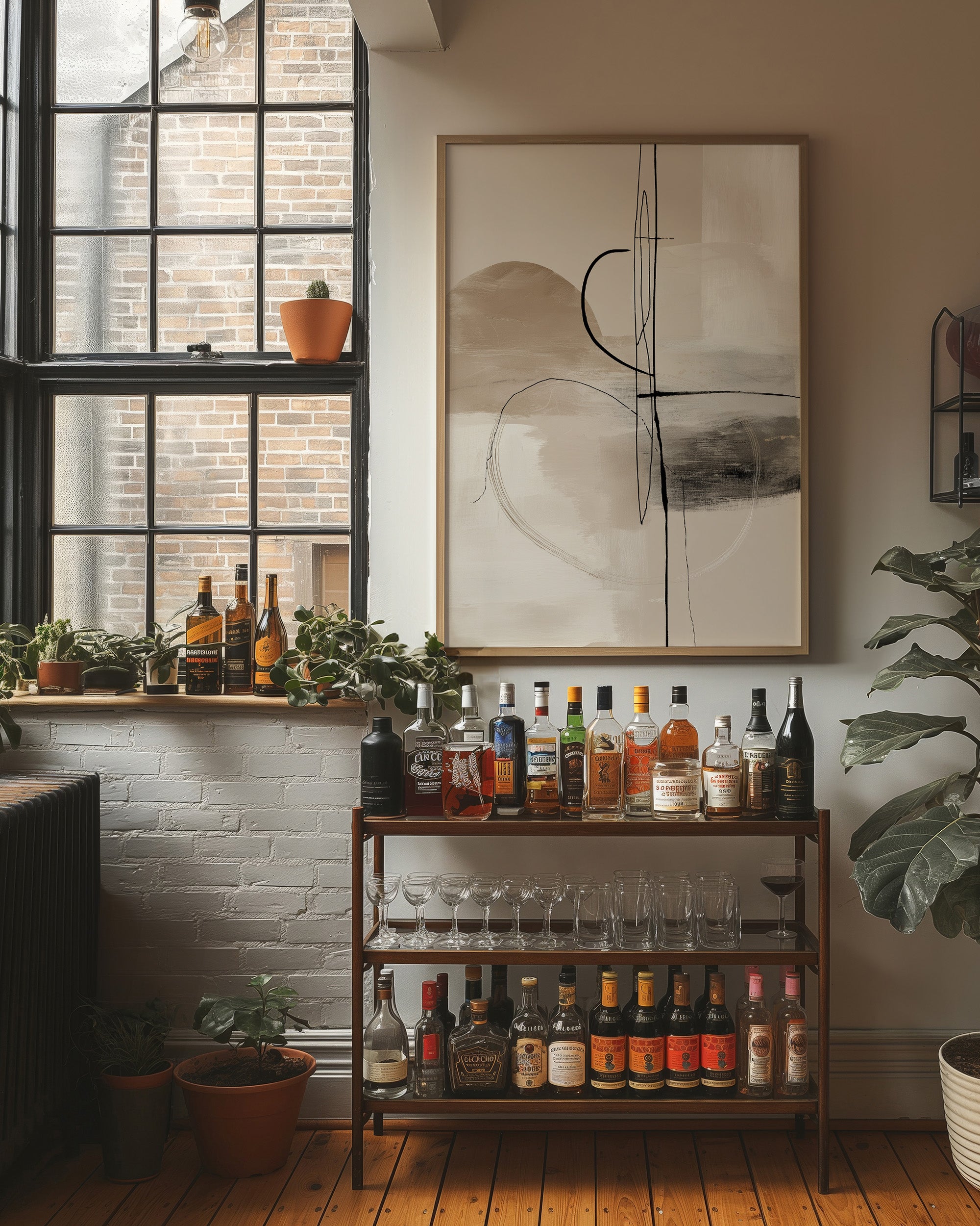 Lines Dance Through Morning Light