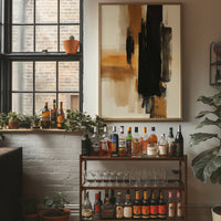 Brushstrokes Dance In Golden Light