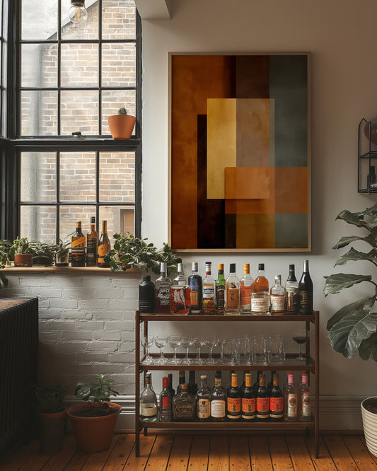 Autumn Light Through City Windows