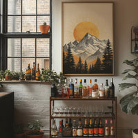 Golden Peaks Above The Bar