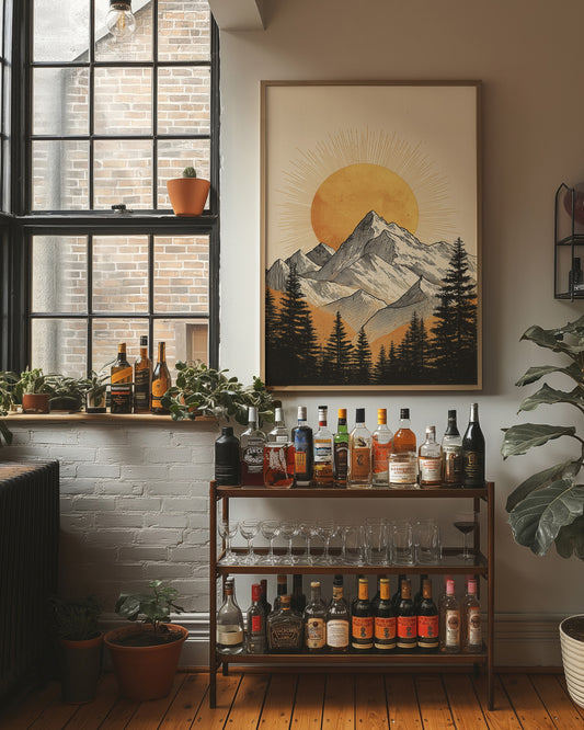 Golden Peaks Above The Bar