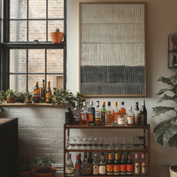 Sunlit Bar Cart Meets Modern Lines