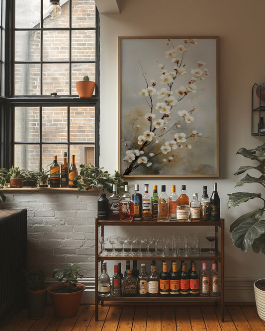 Cherry Blossoms Meet Vintage Spirits