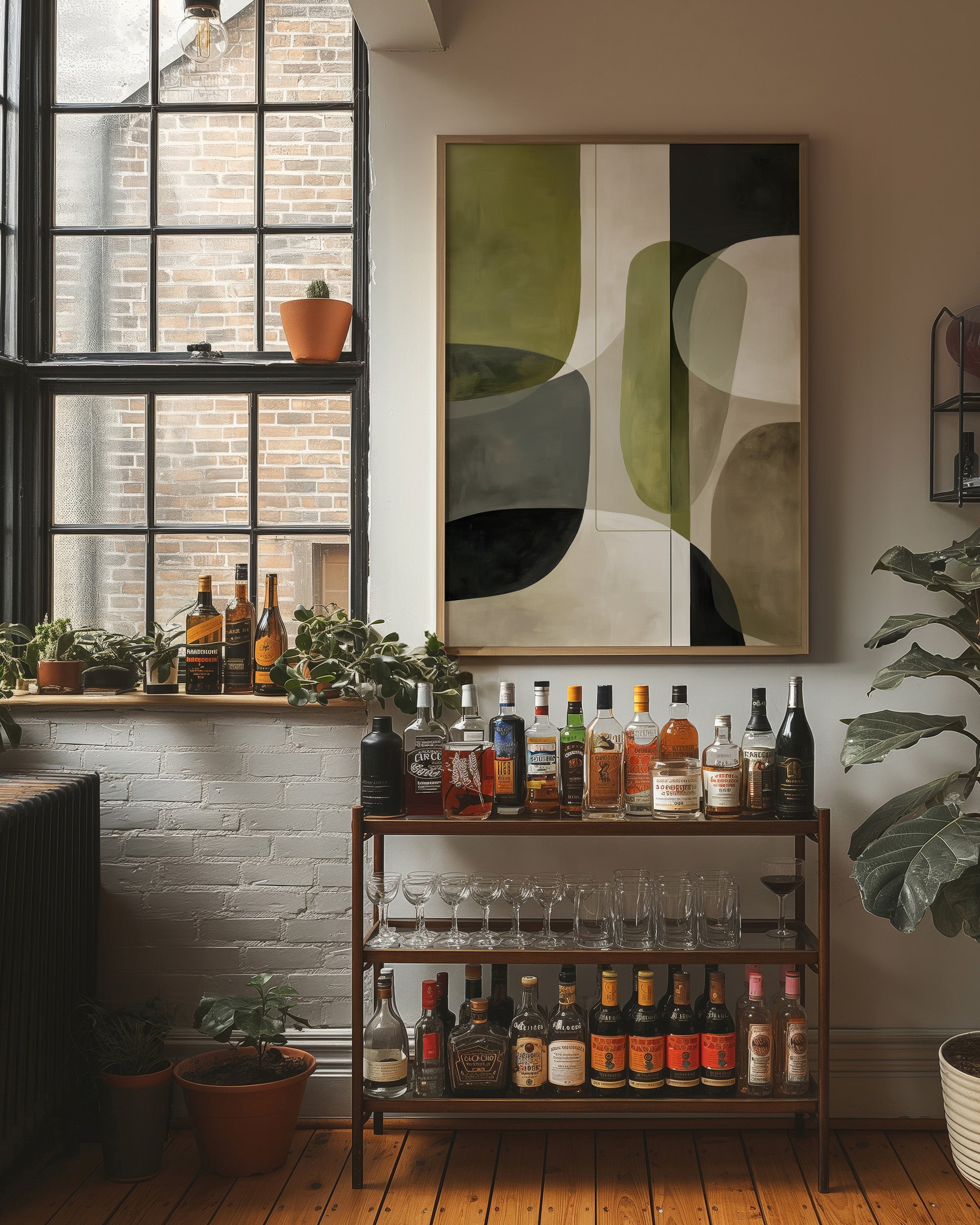 Olive Curves Meet Industrial Charm