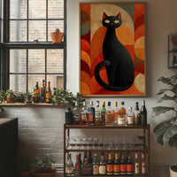 Autumn Cat Dances With Circles