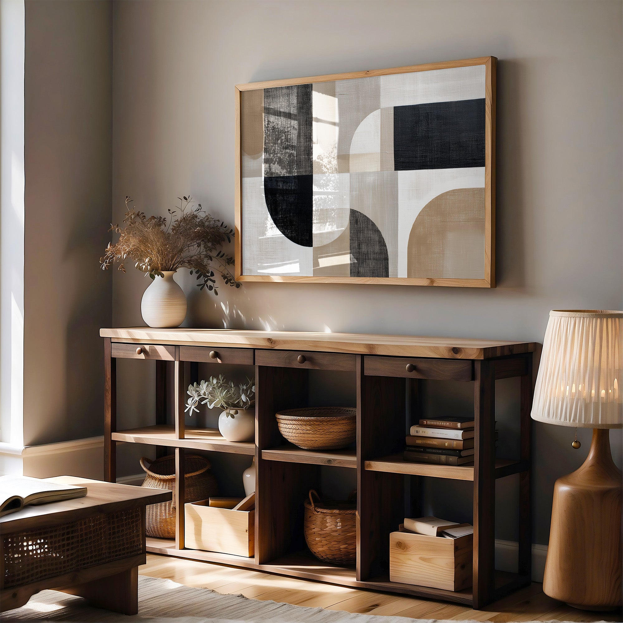 Morning Light Plays Geometric Tales