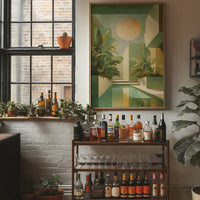 Palms Dance In Geometric Sunlight