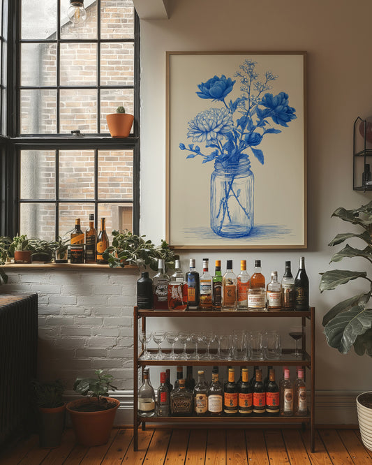 Blue Peonies Paint Their Stories