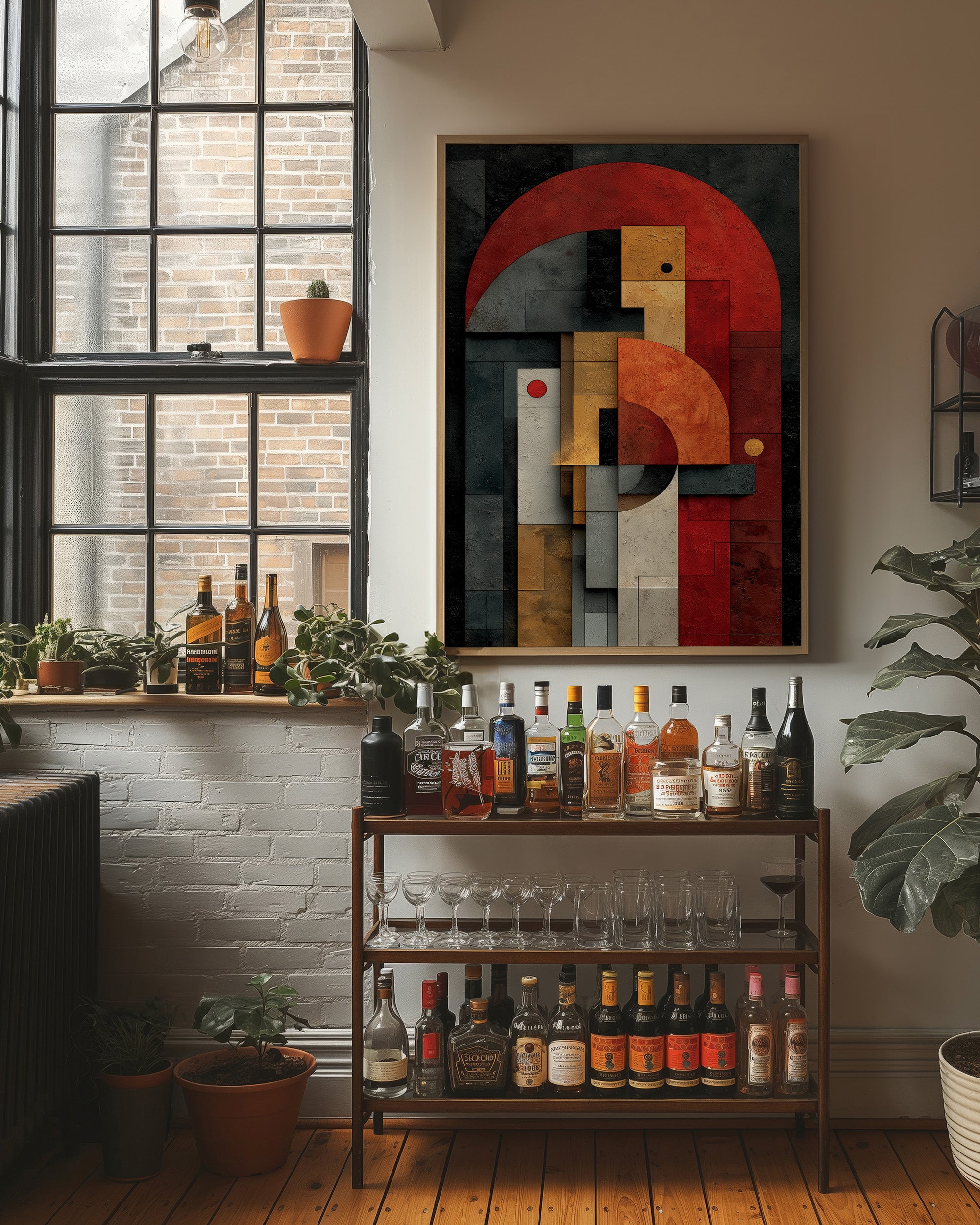 Geometric Rhythms In Rust And Steel