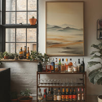 Distant Peaks Paint Desert Dawn