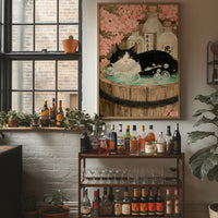 Sake Bath Under Cherry Blossoms