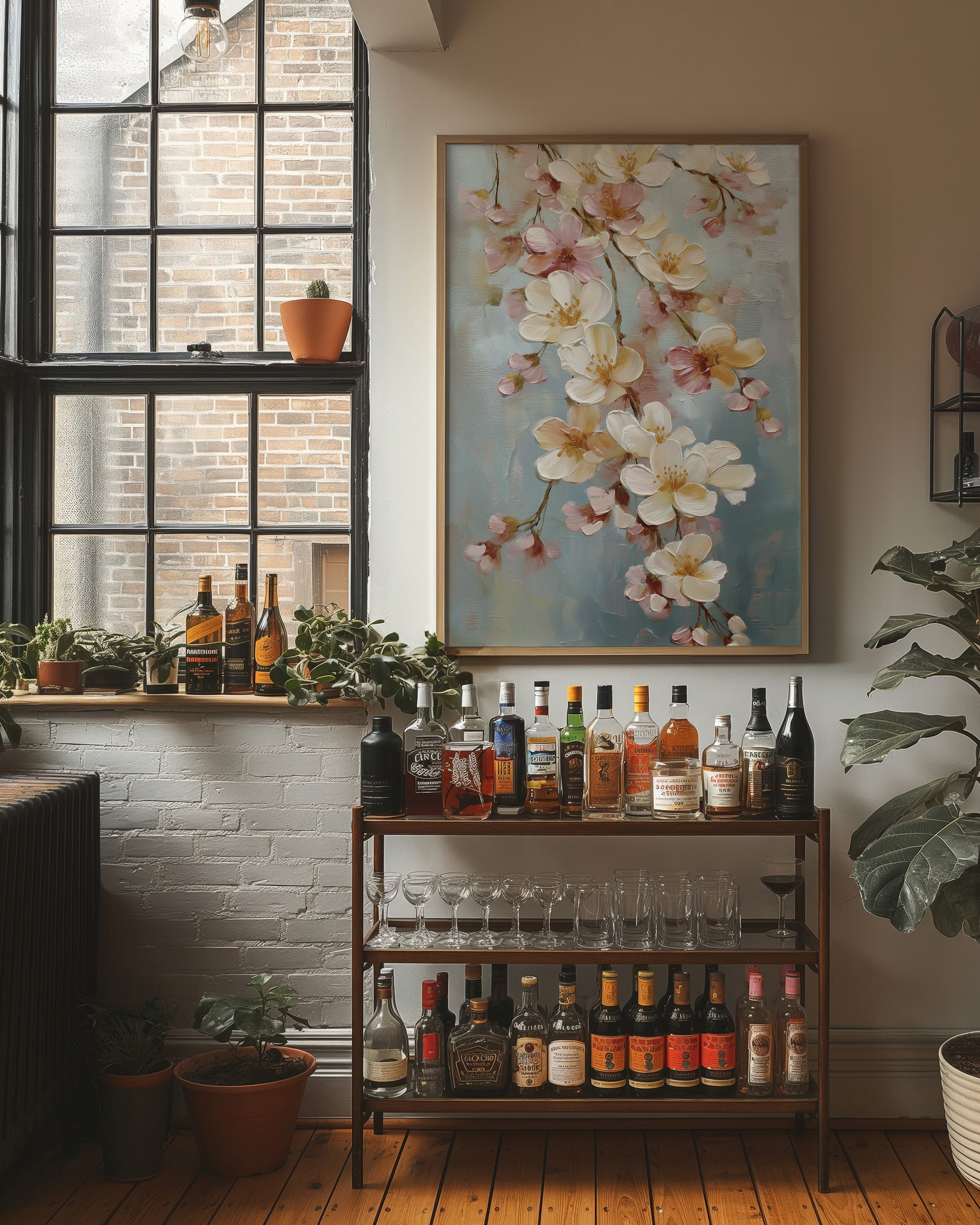 Cherry Blossoms Above Evening Spirits