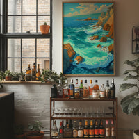 Coastal Cliffs Meet Turquoise Tides