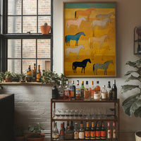 Wild Horses Meet The Golden Hour