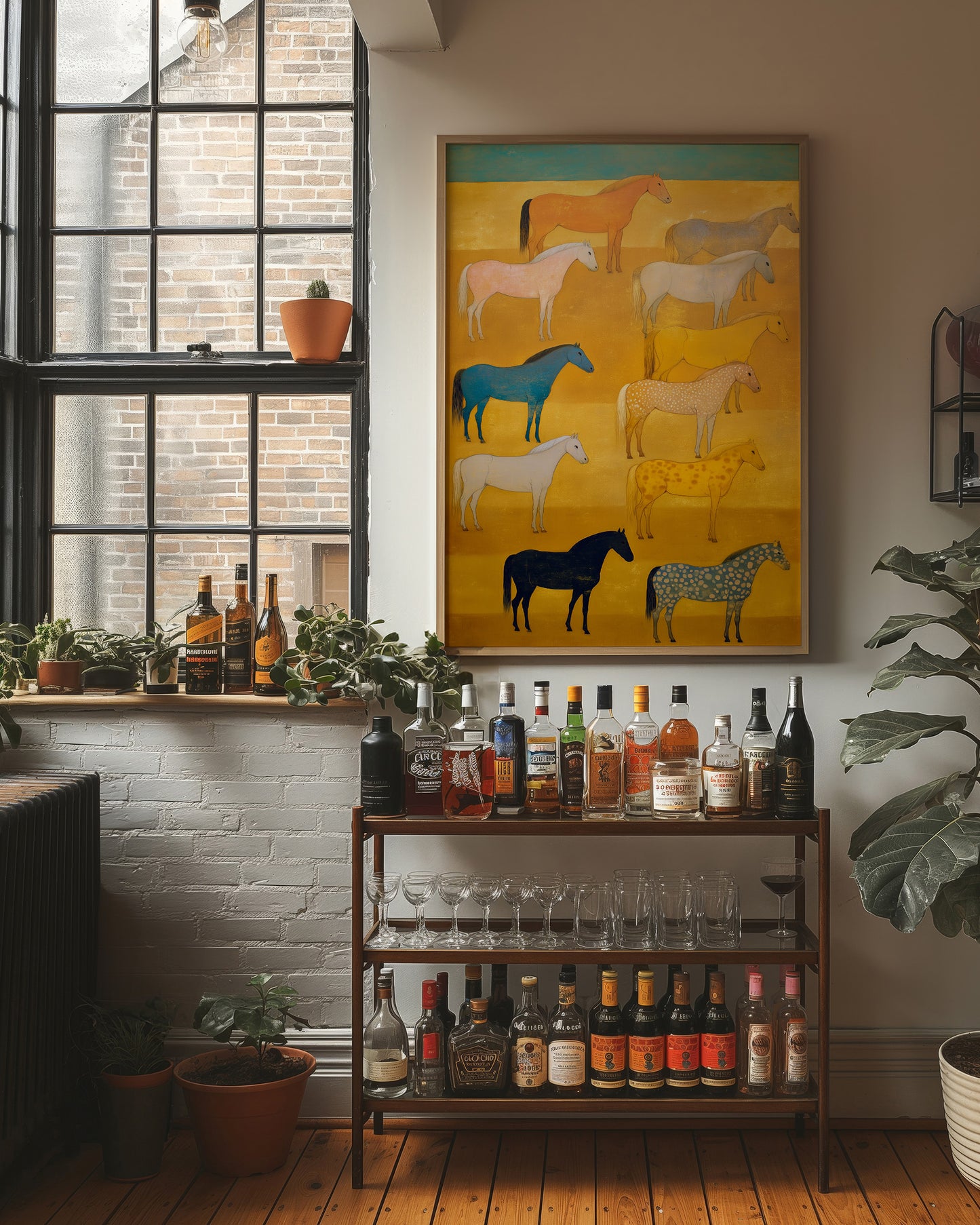 Wild Horses Meet The Golden Hour