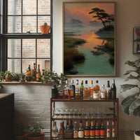 Sunset Lagoon Above Evening Spirits