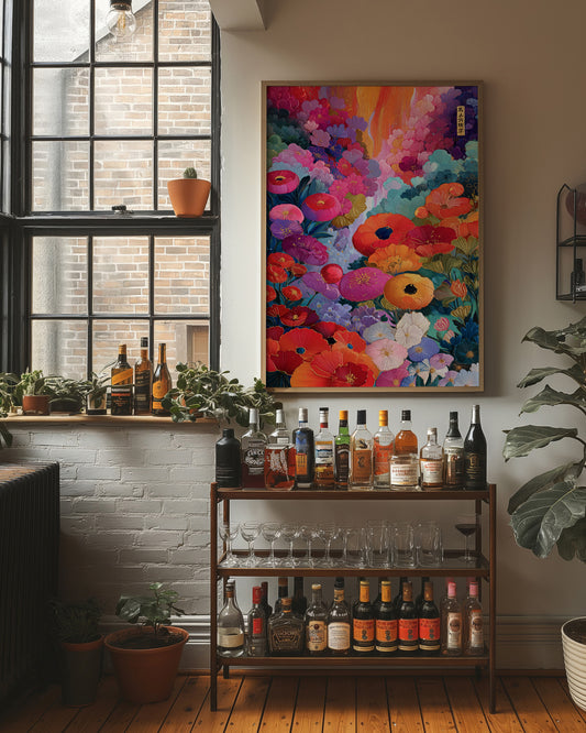 Poppies Dance In Twilight's Glow