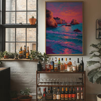 Coastal Cliffs Dance With Dusk