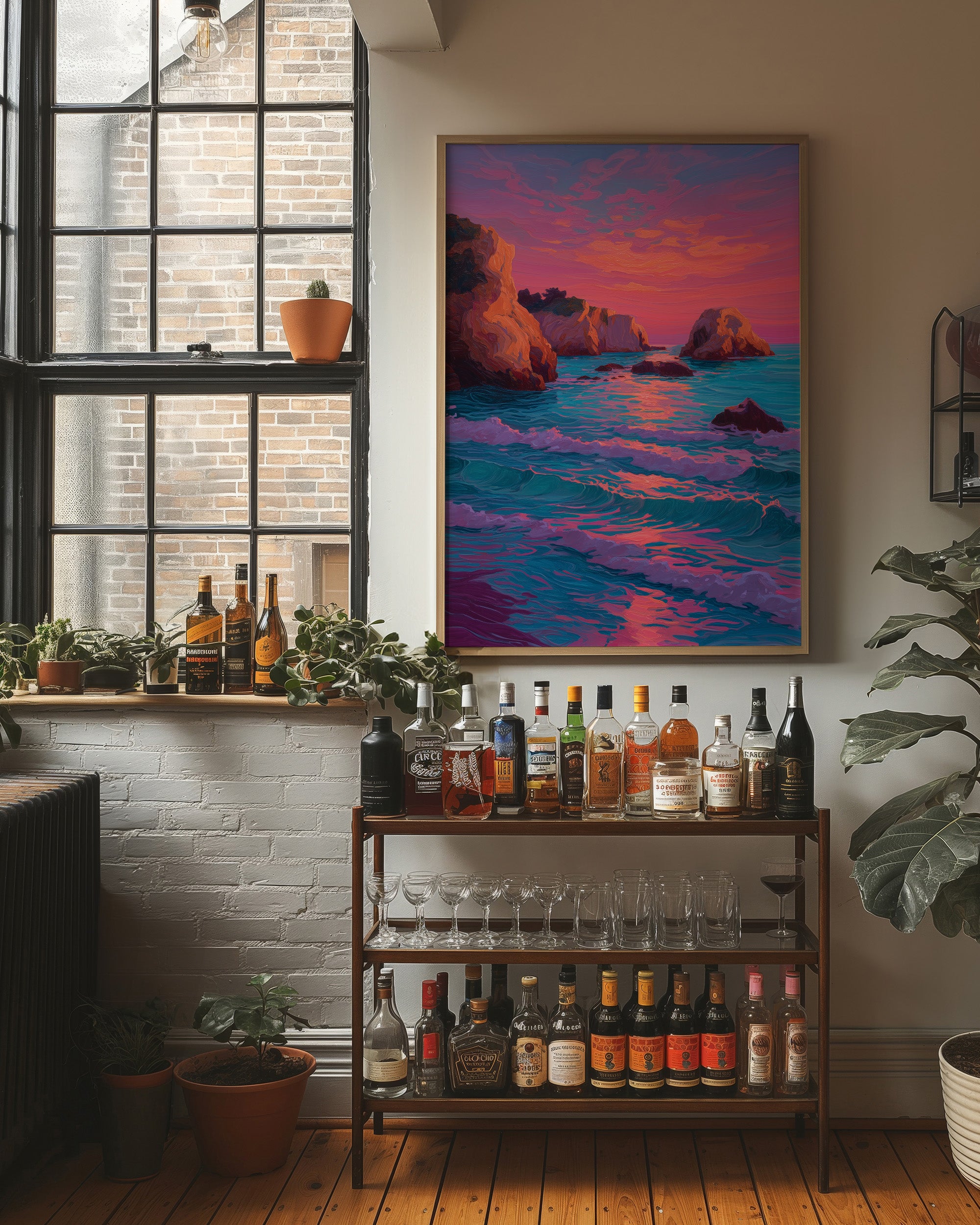 Coastal Cliffs Dance With Dusk