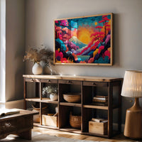 Sacred Mountain Blooms At Dawn