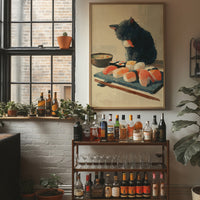 Black Cat's Sushi Adventure Begins