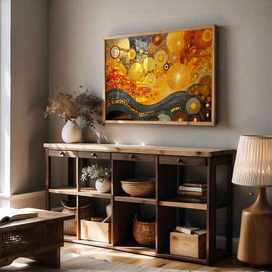 Celestial Currents Flow In Gold