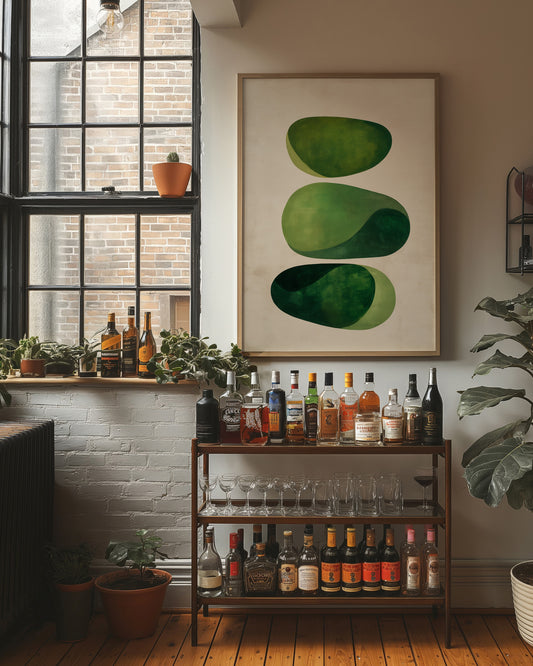 Green Stones Dance In Morning Light