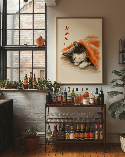 Sleepy Kitten's Japanese Afternoon Dream