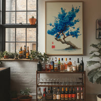 Azure Blossoms Above City Spirits