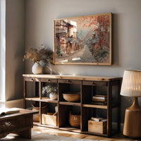 Autumn Maple Graces Ancient Streets