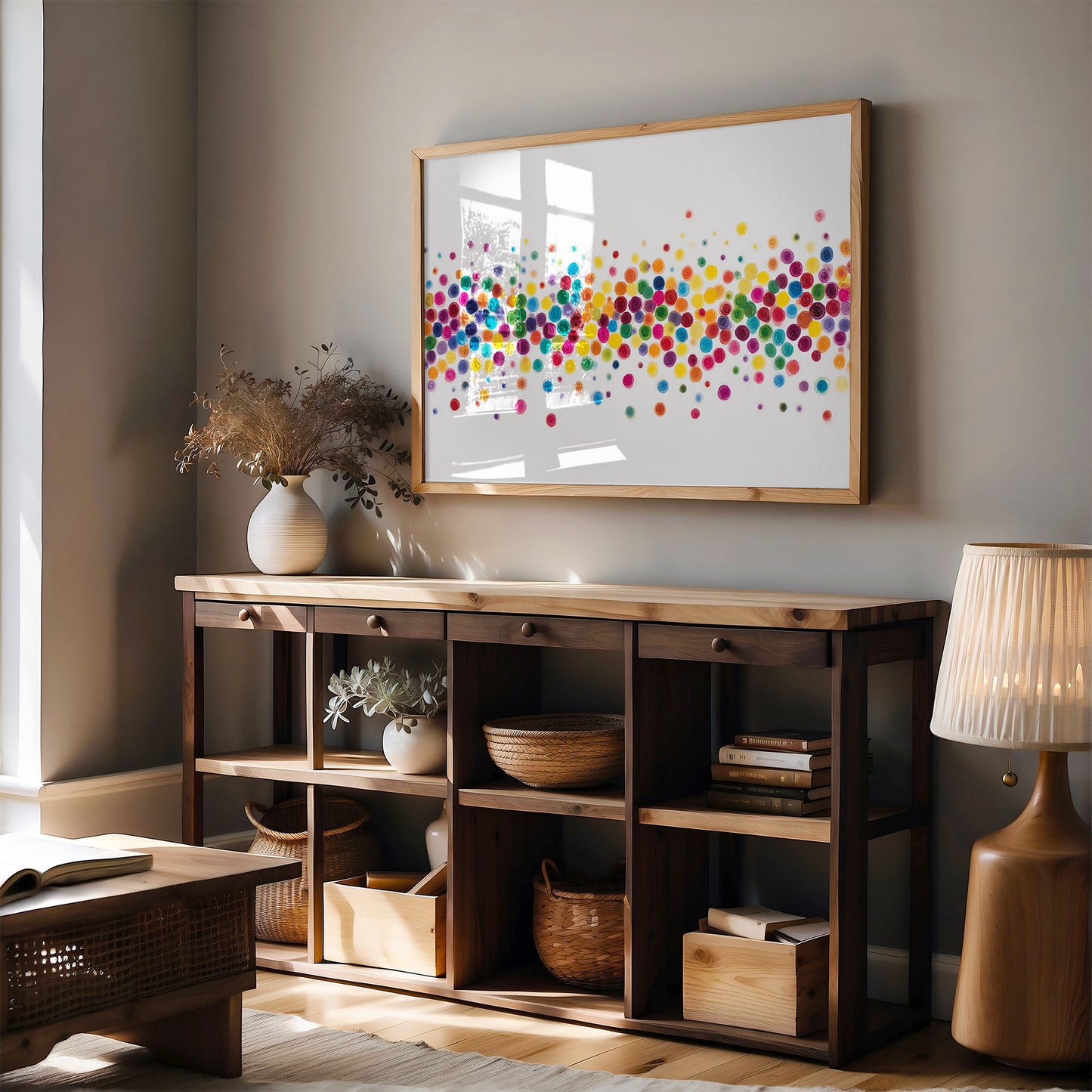 Confetti Dances In Morning Light