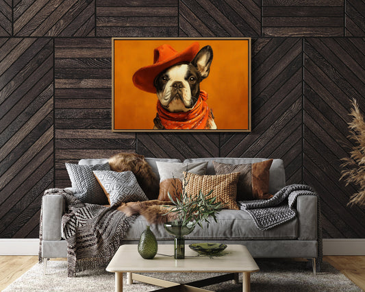 Sunset Pup Rides The Range