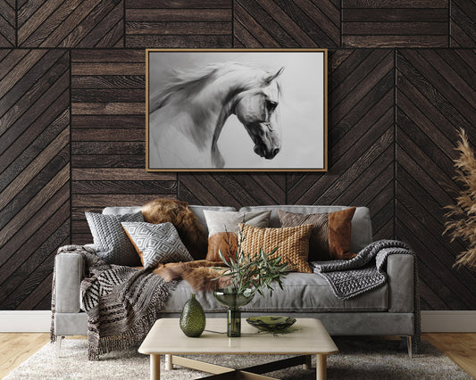 Silent Strength In Charcoal Tones