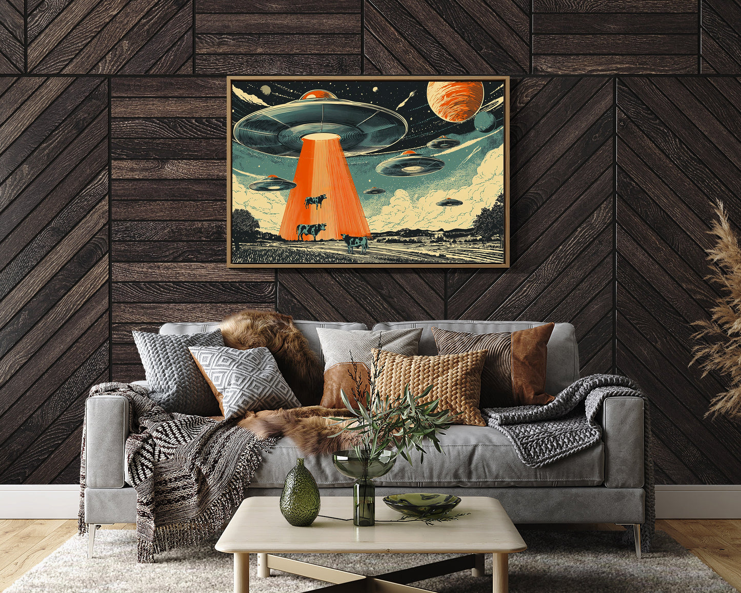 Cosmic Cows Under Orange Beams