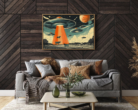 Cosmic Cows Under Orange Beams