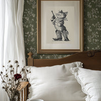 Feline Outlaw Draws At Dawn