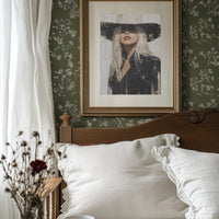 Mysterious Blonde In Wide Brim