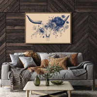 Indigo Blooms Crown Ancient Bones