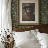 Dachshund With Western Flair