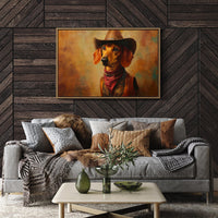 Dachshund Wears The Sunset Trail