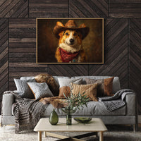 Loyal Companion In Western Attire