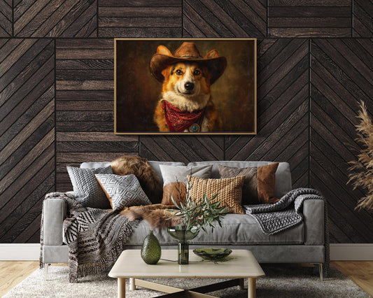 Loyal Companion In Western Attire