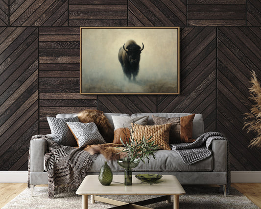 Ancient Power Through Morning Fog